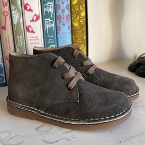 Cyrillus Kids Suede Boots - Charcoal Brown